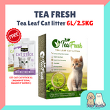Tea Fresh Tofu Tea Leaf Cat Litter 6L