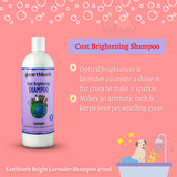 Earthbath Pet Shampoo Coat Brightener with Lavender scent for Dog & Cat 472ml