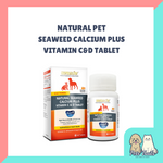 NATURAL PET SEAWEED CALCIUM + VITAMIN C & D DOG & CAT MEDICINE - 60 TAB