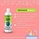 Earthbath Pet Shampoo Green Tea & Awapuhi Shed Control Shampoo for Dog & Cat 472ML