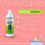 Earthbath Pet Conditioner Green Tea & Awapuhi Shed Control Conditioner for Dog & Cat 472ml