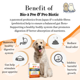 Natural Pet Probiotic BIO-3 PRE & PRO Powder Dog & Cat Flavour Free 2g X 30 Sachets