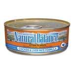 NATURAL BALANCE KITTENS TO ADULTS CHICKEN & LIVER PATE FORMULA 5.5OZ (156G)