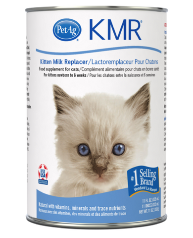 PetAg KMR® Kitten Milk Replacer Liquid 325ml (11oz) - Best & Safest for Newborn & Abandoned Kitten