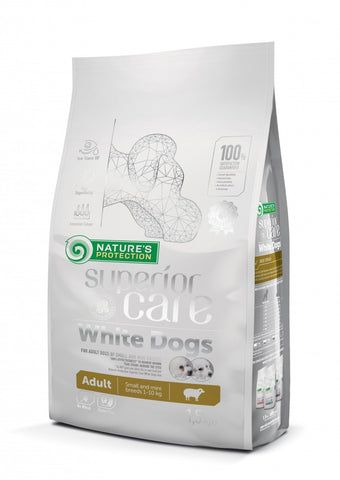 Nature's Protection White Dogs Lamb Formula for Adult Small & Mini Breeds 1.5KG