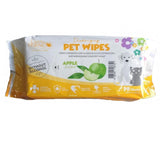 CINDY & FRIENDS DEODORIZING PET WIPES LEMON SCENTED/APPLE SCENTED (70 SHEETS)