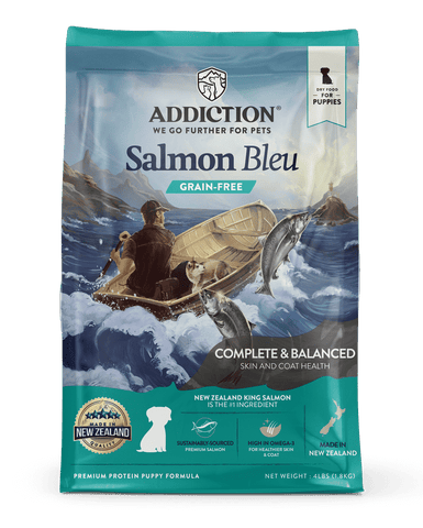 ADDICTION GRAIN FREE SALMON BLEU PUPPY DOG DRY FOOD - 1.8KG/9KG