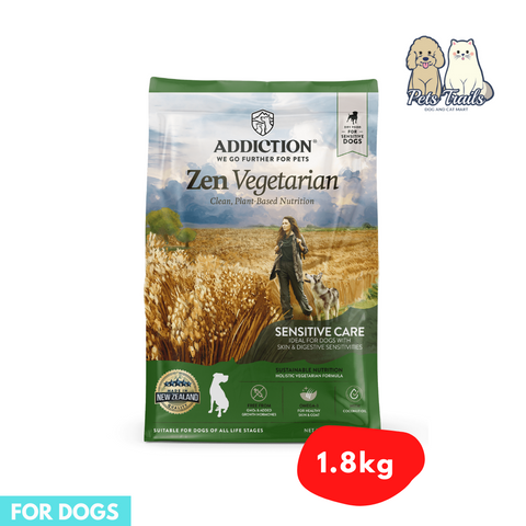 ADDICTION ZEN VEGETARIAN DOG DRY FOOD - 1.8KG/9KG