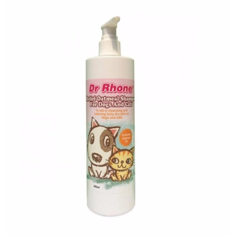 DR RHONE RELIEF OATMEAL SHAMPOO 480ML FOR DOG AND CAT